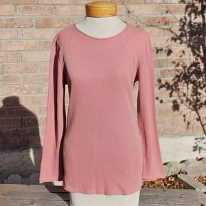 NWT Coldwater Creek pink thermal shirt